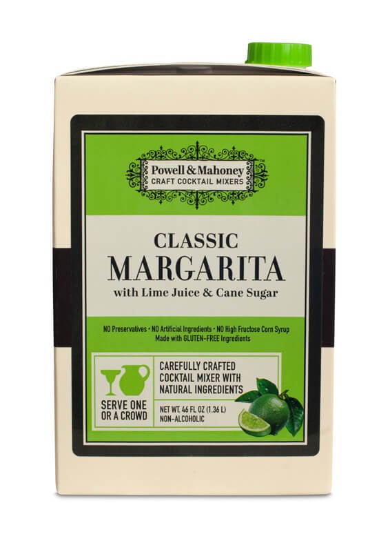 Powell & Mahoney Margarita Mix, 46oz Carton