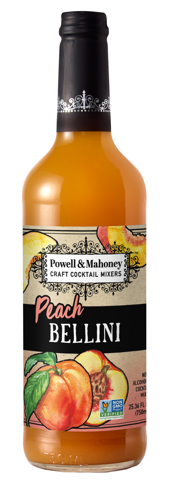 Powell & Mahoney Peach Bellini Mix - 750mL Bottle