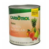 Carbotrol #10 Juice Packed Canned Fruit, Fruits for Salad (1 - 105oz Can)