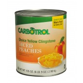 Carbotrol #10 Juice Packed Canned Fruit, Diced Peaches (1 -105oz Can)