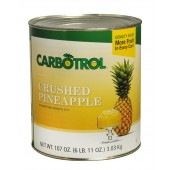 Carbotrol #10 Juice Packed Canned Fruit, Crushed Pineapple (1 - 107oz Can)