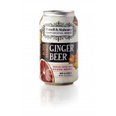 Powell & Mahoney Blood Orange Ginger Beer (12oz Can) - 4 pack case