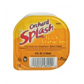 Orchard Splash 4oz Portion Control Juice Cups, Orange 100% (48 Aseptic Cups per Case)